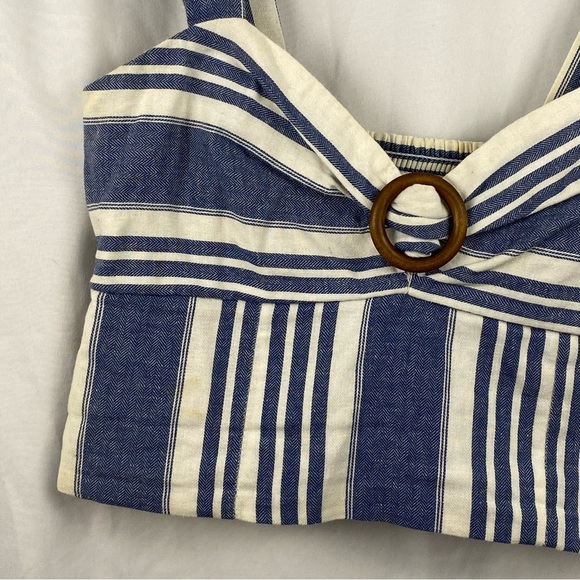 Francesca’s Coco + Jaimeson Women’s Cropped Top Stripes Size Small - Picture 13 of 16